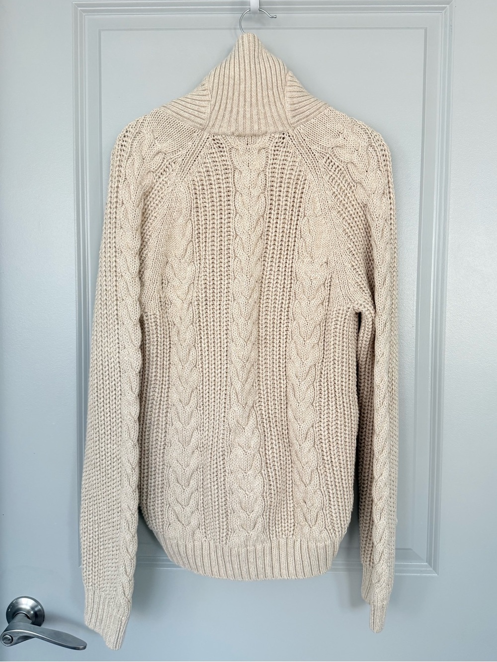 Brooks Brothers Cream Cable Knit Shawl Collar Cardigan - Picture 3 of 3